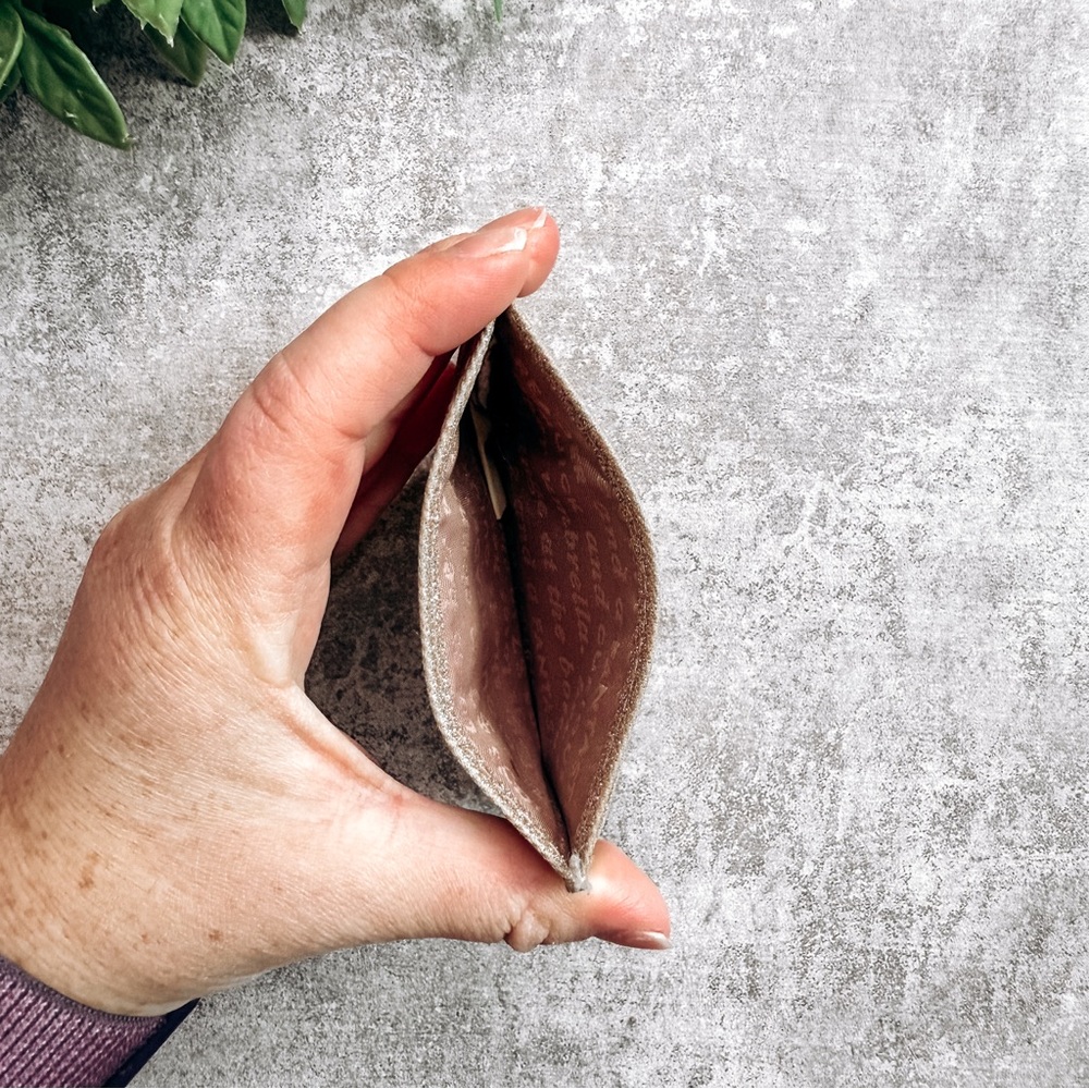 Kate Spade Gold Glitter Card Holder - Picture 3 of 3